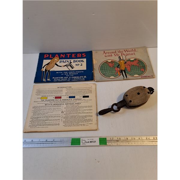 Vintage Planters/Mr.Peanut Colouring Books - As Is , Partially Used