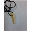 Image 2 : Animal Tooth Necklace, Possible Boar or Bear, Tooth 2" Long