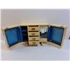Image 2 : Japanese Style Jewelry Box 12.5" x 5.5" x 9.5", One Latch Missing