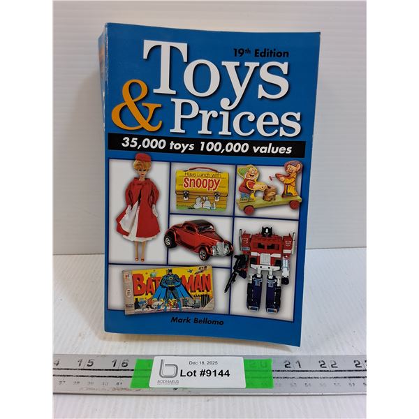 19th Edition Toys & Prices Appraisal Book