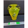 Image 1 : Lemon Yellow Art Glass Vase 7"