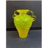 Image 2 : Lemon Yellow Art Glass Vase 7"