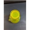 Image 4 : Lemon Yellow Art Glass Vase 7"