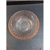 Image 2 : Pink Depression Glass Bowl 5.5" Diameter