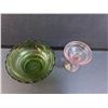 Image 2 : Glass Bowl 6.75" Diameter & Wine Glass