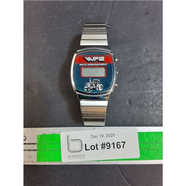 White Farm Equipment Digital Watch- As Is