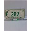 Image 1 : Vintage "F" Saskatchewan License Plate- 1968
