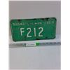 Image 1 : Vintage "F" Saskatchewan License Plate- 1969