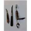 Image 2 : (3) Vintage Folding/Swiss Army Knives