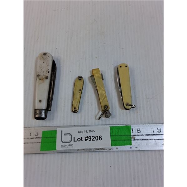 (4) Vintage Folding Knives/Files