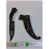 Image 1 : Tribal Style Knife 12" & Sheath- As Is