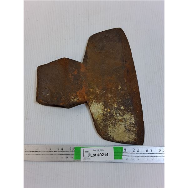 Vintage Broad Axe Head 11" x 9"