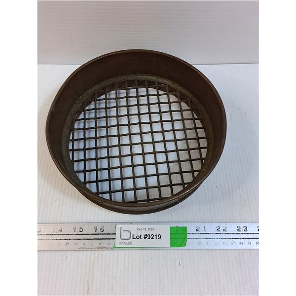 Vintage Metal Sieve 8.25" Diameter