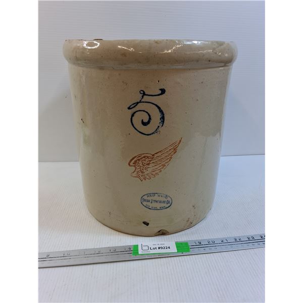 # Red Wing Stoneware Crock 13.5" Tall x 12.25" Diameter, Pickup Preferred