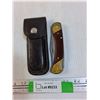 Image 1 : 8.5" Folding Schrade Knife & Case