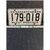 Image 1 : 1959 Saskatchewan License Plate