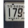Image 3 : 1959 Saskatchewan License Plate