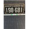 Image 1 : 1960 Saskatchewan License Plate