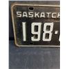 Image 3 : 1960 Saskatchewan License Plate