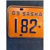 Image 3 : 1963 Saskatchewan License Plate