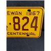 Image 4 : 1967 Saskatchewan License Plate