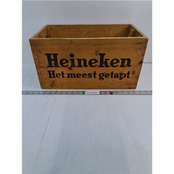 Vintage Wooden Heineken Beer Crate