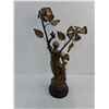 Image 5 : French Art Nouveau Figural Table Lamp-"Forgeron"-untested-as is