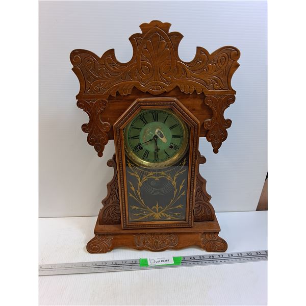 Wooden Grandmother Clock 14.75" x 4" x 22"- As Is, Pickup Preferred