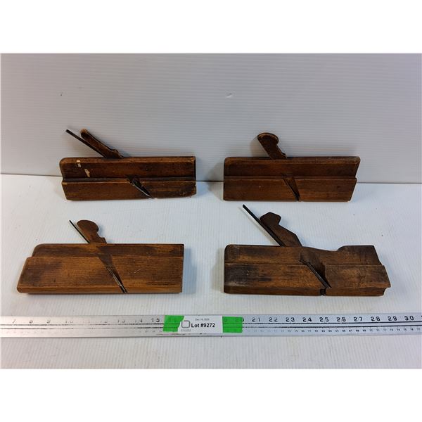 (4) Antique Wood Molding Planes
