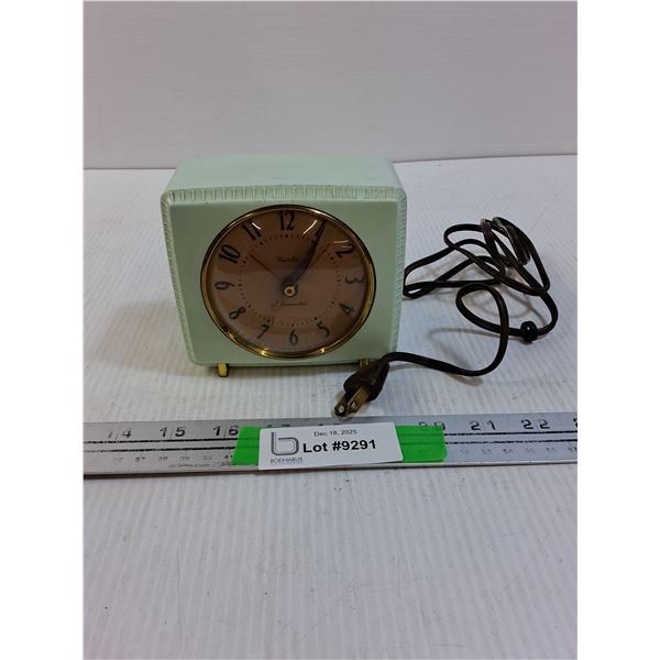 Vintage Westclox Electric Alarm Clock- Powers On, As Is