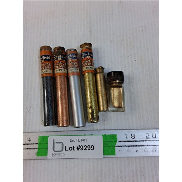 Sheffield Bronze Powders in Glass Tubes