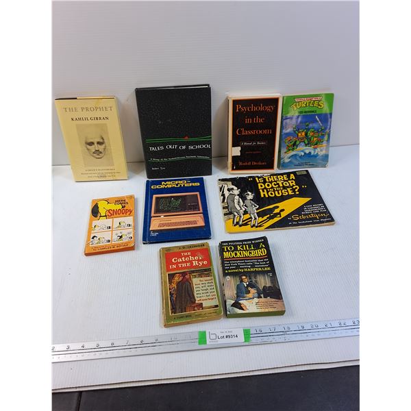 Vintage Books- Snoopy, TMNT, The Catcher in the Rye, Misc.