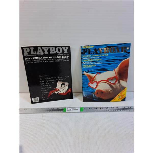 (2) Magazines- Playboy 1992 & Playboar 1984