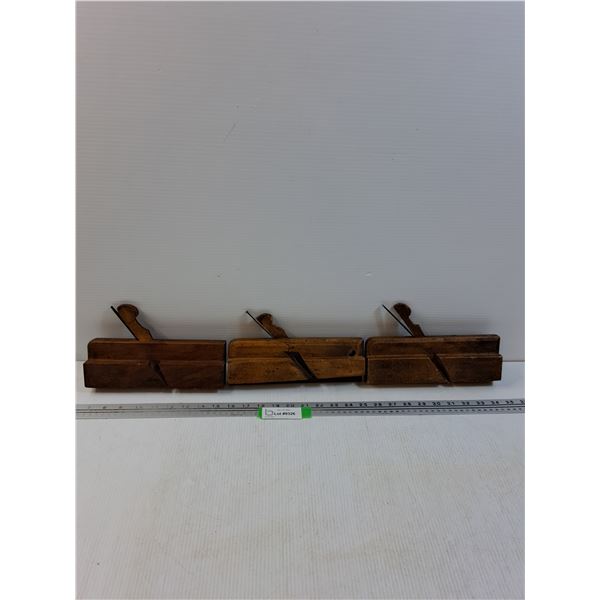 (3) Vintage Carpentry Trim Wood Planers