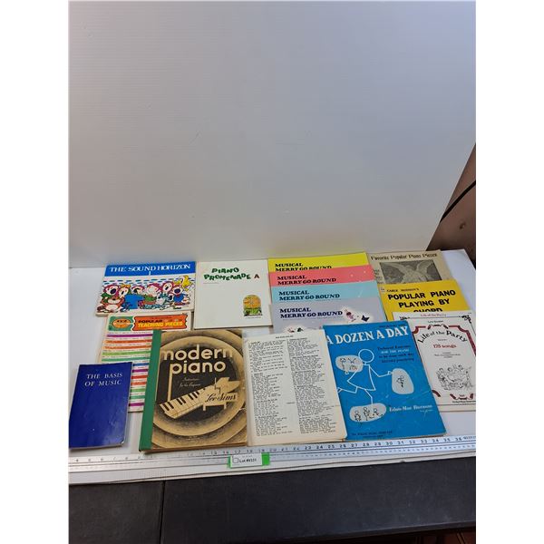 (14) Vintage Piano, Voice & Music Books - Various