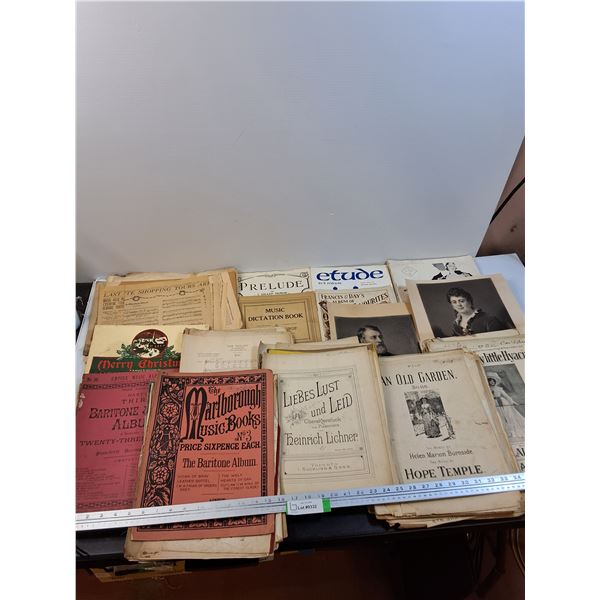 Various Vintage Music Albums & Books