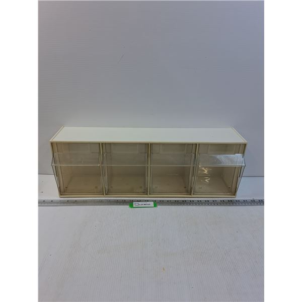 Vintage Modular Storage - Four Bin (Hard Plastic) - 23" x 8" x 7"
