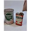 Image 4 : (7) Vintage Collector Tins: Texaco, Motomaster, Molyslip, Quaker State - Some Have Contents - CANNOT
