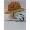 Image 1 : Wicker Pith Helmet Safari Style Hat - Approx Size Large - Adjustable