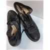 Image 5 : Panco Brand Antique Black Leather Men's Shoes - 10" Long - No Size Label