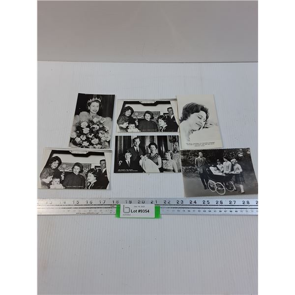 (6) Vintage Royal Family Postcards