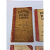Image 4 : (5) Vintage Farmers Pocket Ledgers