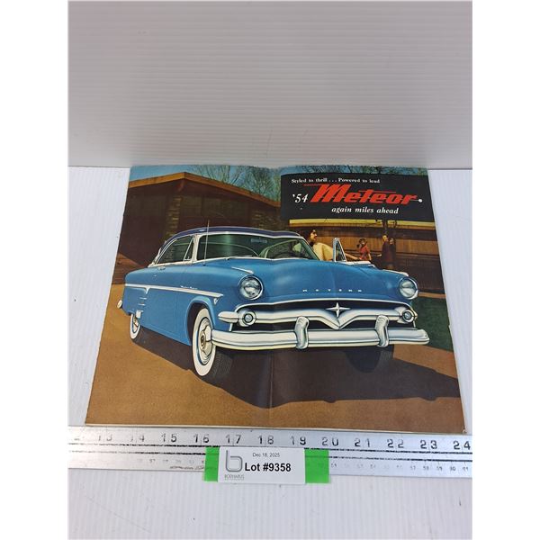 Meteor 1954 Promotional Sales Pamphlet