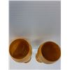 Image 4 : (2) Wooden Maple Goblets - 9" Tall