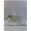 Image 1 : (5) Vintage Glass Jar Containers & Candy Size Jar