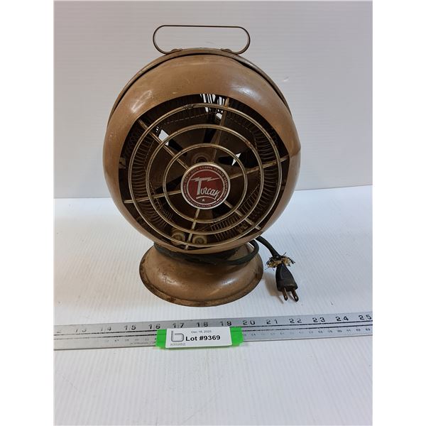 Vintage Torcan Heater Fan - Powers On, As Is