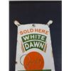 Image 3 : Enamel Metal Sign, White Dawn Flour - 9.5" x 6"