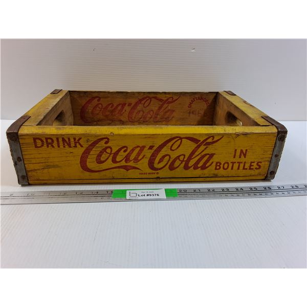 Wooden Coca-Cola Crate 18" x 12" x 4"
