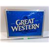 Image 1 : Great Western Metal Sign 23.25" x 17.5", Cannot Ship