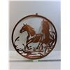 Image 1 : Metal Horse Decor Sign 23.5", Cannot Ship